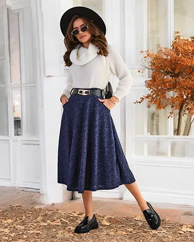 Дамска миди пола на Royalfashion