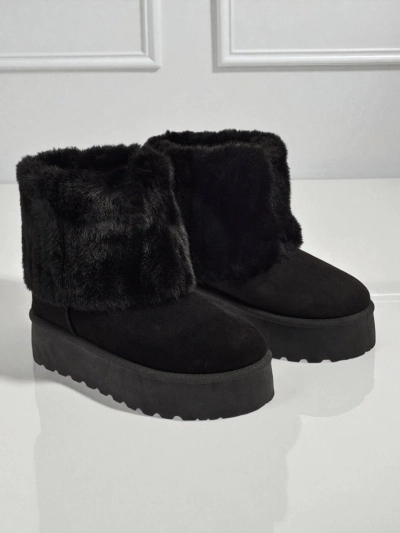 Дамски ботуши тип снегоходки с пухкава подплата Irelle