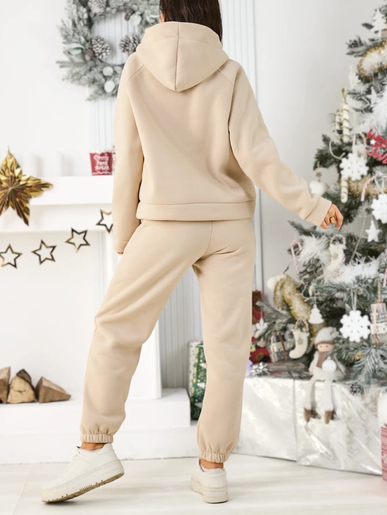 Royalfashion Дамски комплект от памучен анцуг