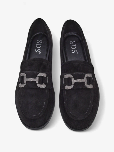 Royalfashion елегантни дамски лофери с декорация от цирконии Zante