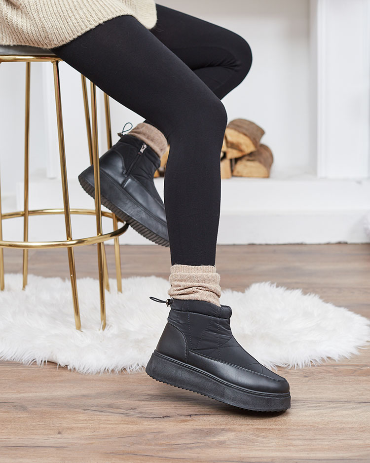 Royalfashion Дамски ботуши за сняг в черен цвят Fopinia