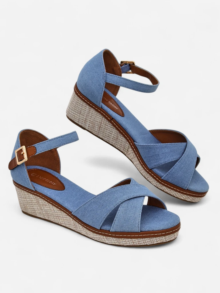 Royalfashion Дамски сандали на платформа без пръсти Terrific