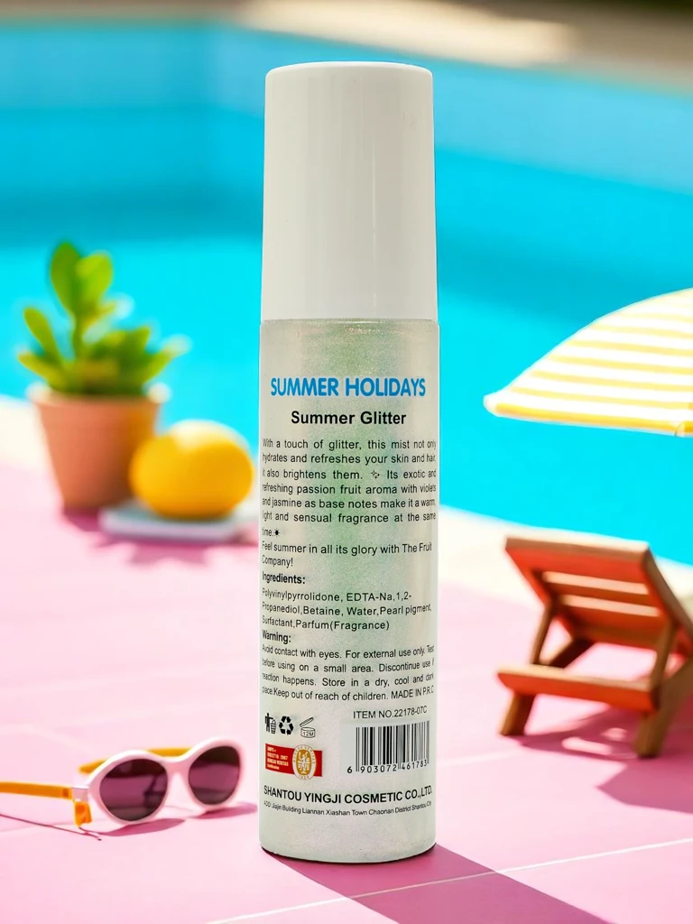 Summer Spray – Течен хайлайтър за коса и тяло Праскова