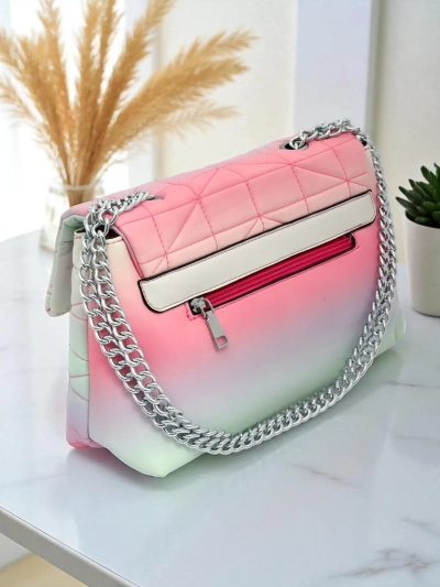 Royalfashion Малка дамска чанта, изработена от еко кожа омбре Sophie Rose