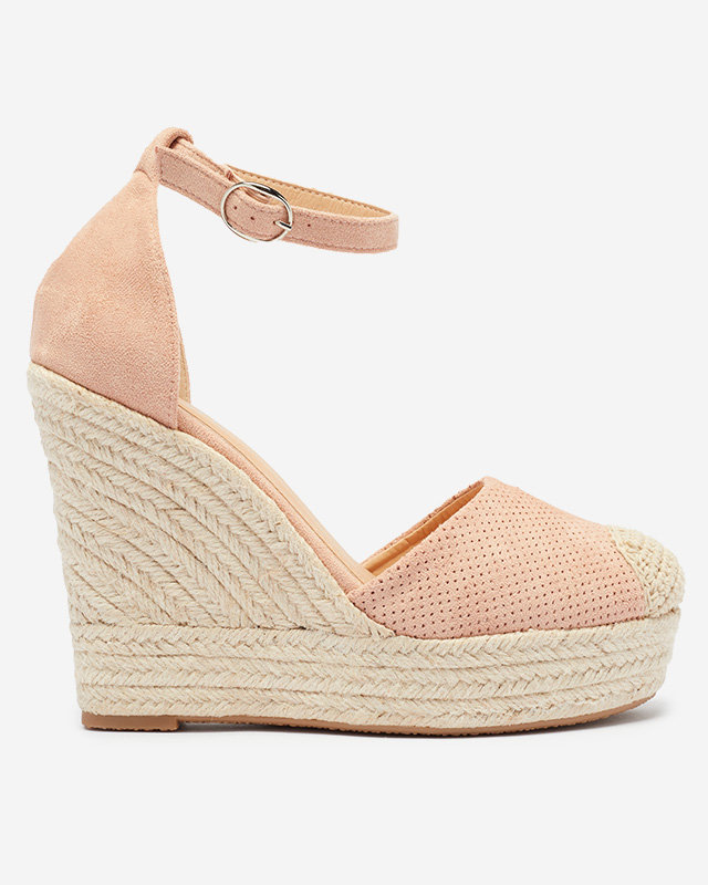 Royalfashion Розови дамски сандали на ток Meylasi