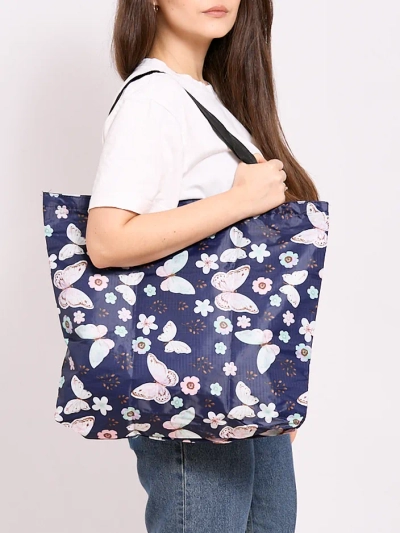 Royalfashion Шарен торба за пазаруване, сгъваща се в портфейл