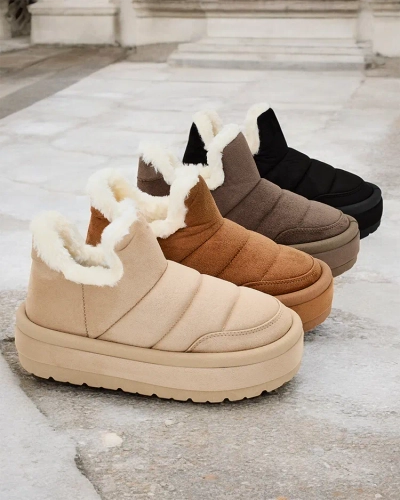 Royalfashion Дамски къси ботуши Zoeno a'la snow boots