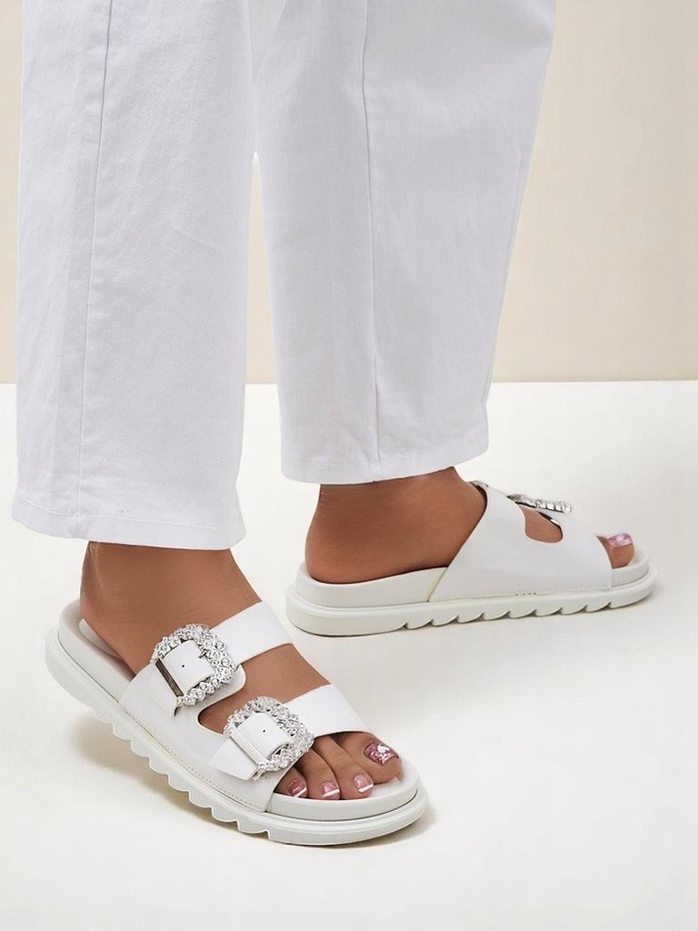 Royalfashion дамски сандали тип слайд с катарами Mrs Aurora