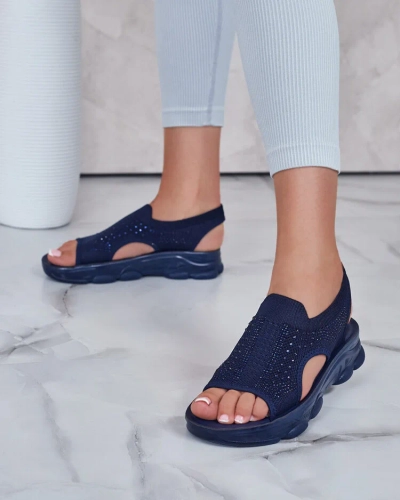 Royalfashion Дамски сандали с горна част от пайети