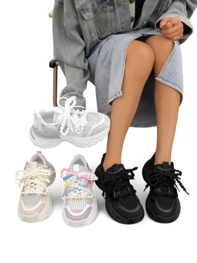 Спортни маратонки Royalfashion за жени на по-дебела подметка Loness