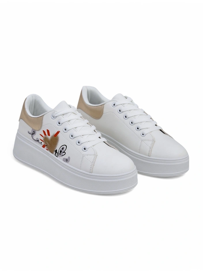 Обувки с платформа за жени Royalfashion с принт Alcape