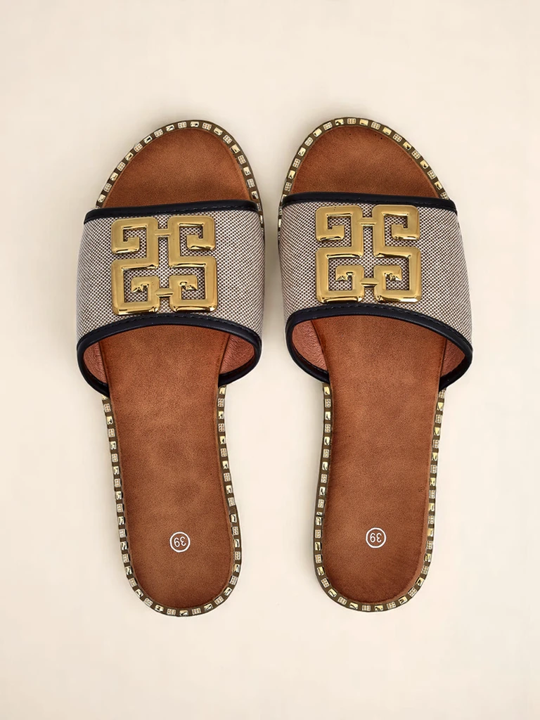 Royalfashion дамски чехли с плоска подметка Rorole