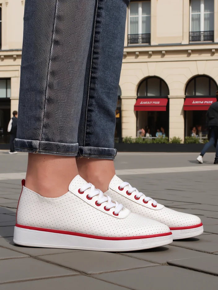 Royalfashion Дамски перфориран спортен обувки Pumbes