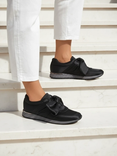 Royalfashion Дамски сникърси с панделка Socca