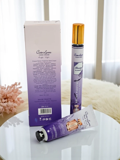 Комплект CaleoLuna Blooming – Крем за ръце и парфюм, 30 ml, 35 ml