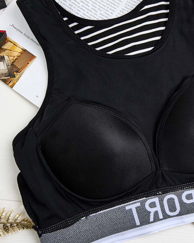 Royalfashion Дамски спортен сутиен на райета