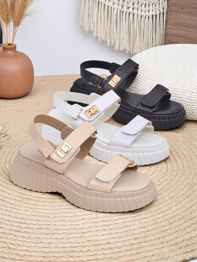 Royalfashion Дамски сандали на по-дебела подметка Aganda