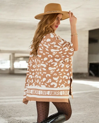 Royalfashion Дамско пончо с принт