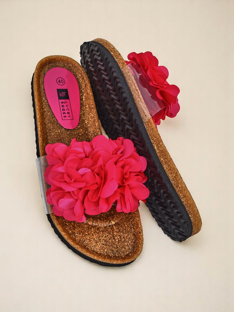 Royalfashion Дамски чехли с цветчета Flora Soft