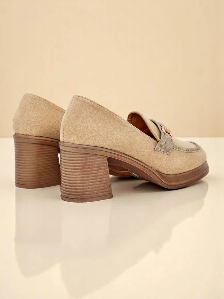 Royalfashion дамски лофери с масивен ток Apareus