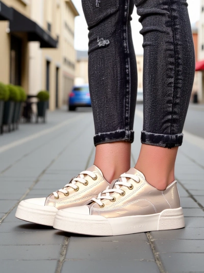 Royalfashion Дамски спортни кецове Golddelle