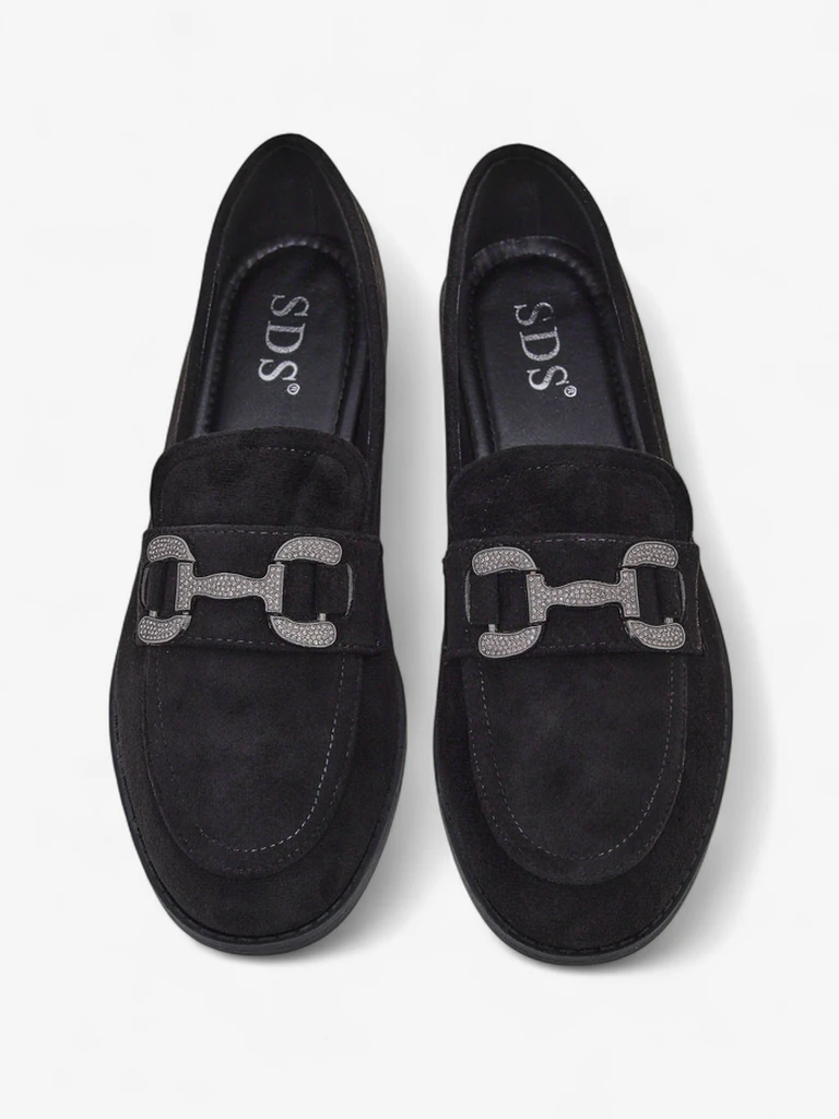 Royalfashion елегантни дамски лофери с декорация от цирконии Zante