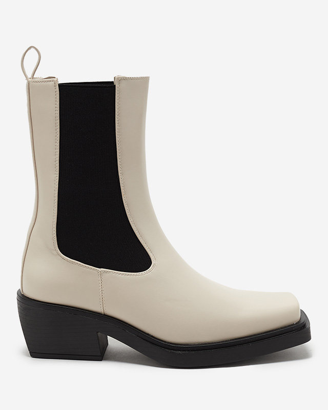 Бежови високи дамски боти Darran - Обувки