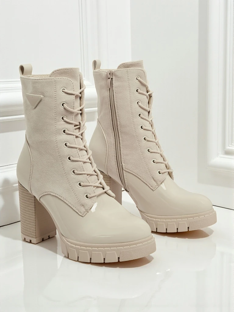 Дамски еко велурени боти на ток Event Bramble