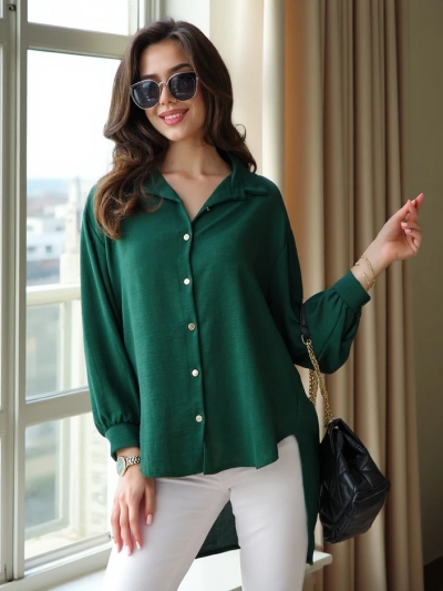 Royalfashion Дълга дамска риза с голям размер