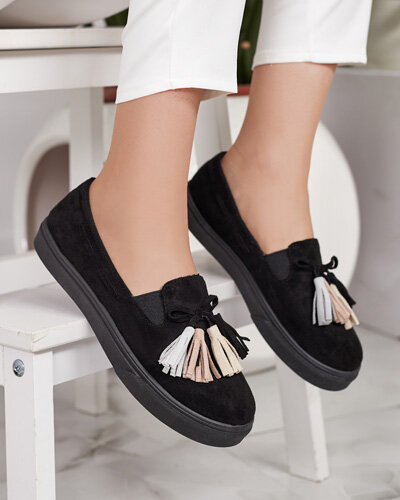 Royalfashion Дамски мокасини с пискюли Bererto