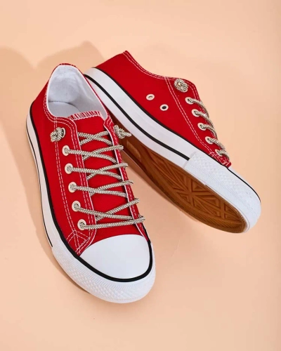 Royalfashion Дамски маратонки с декоративни връзки Timi