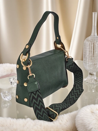 Aurelia Verde – дамска чанта от екологична кожа с украса