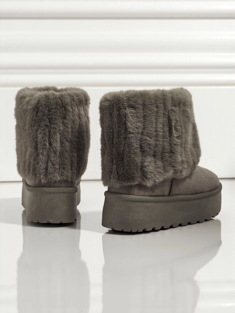 Дамски ботуши тип снегоходки с пухкава подплата Irelle