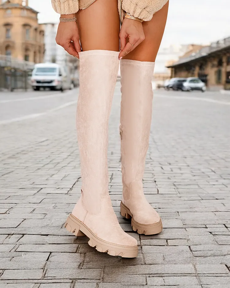 Женски ботуши над коляното Royalfashion, модел Vianas