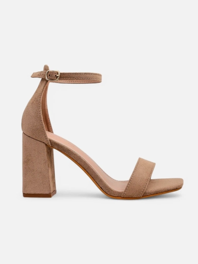 Royalfashion Женски сандали от еко велур Qwadrat