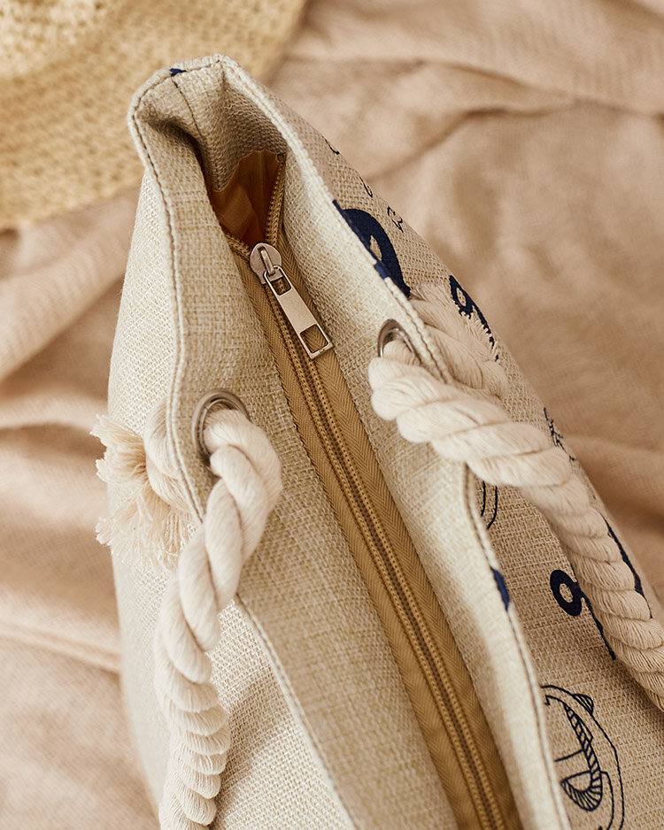 Royalfashion Чанта от плат в празничен десен за рамо