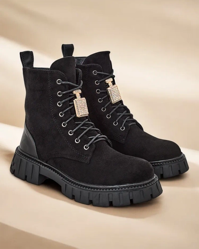 Ройалфешън Дамски ботуши от екосюед работник Едвинес