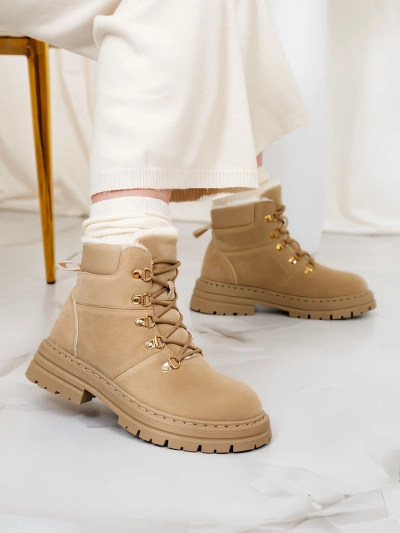 Royalfashion Светлокафяви дамски трапери Develier