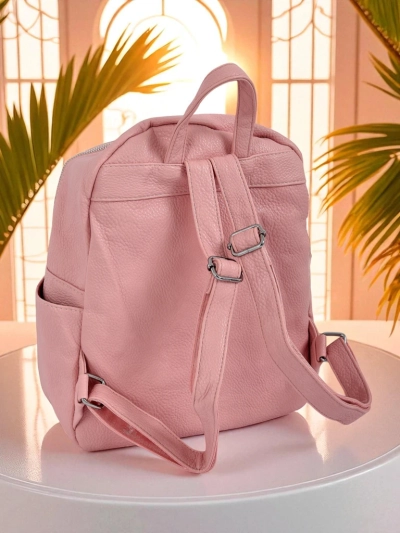 Aurelia Rosa – Дамска раница Królewska Moda от еко кожа, голяма за A4