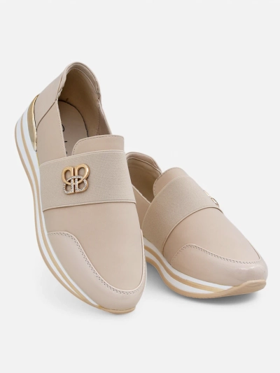 Дамски мокасини Aurora Classico Beige екологична кожа плоски токчета