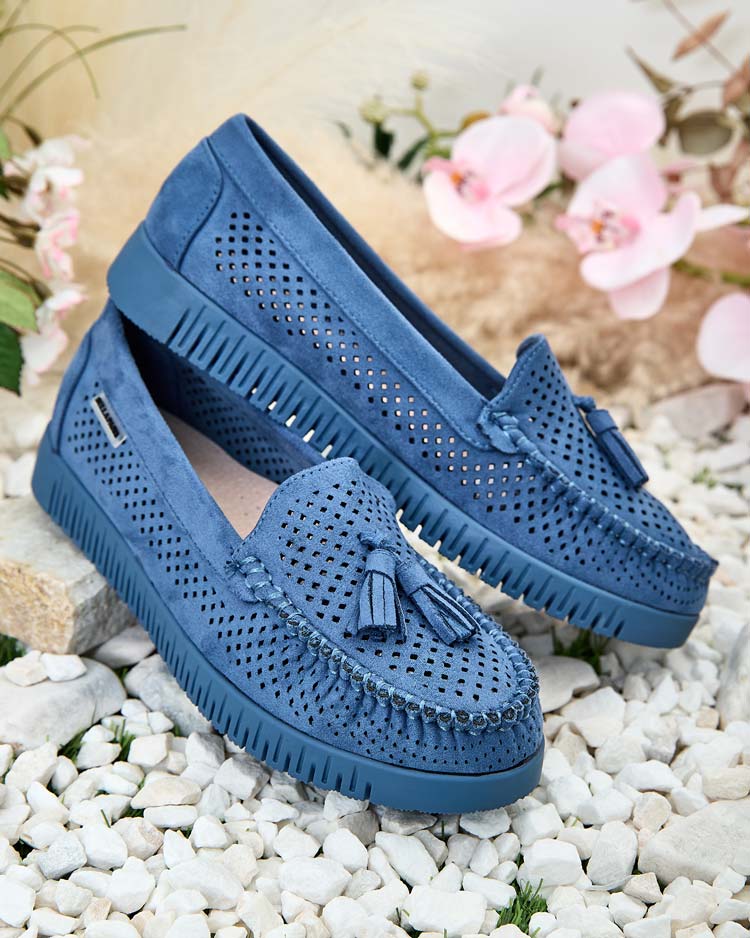 Royalfashion Дамски ажурни мокасини Molaffa