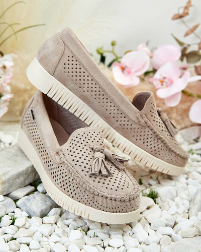 Royalfashion Дамски ажурни мокасини Molaffa