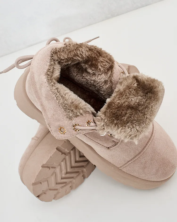 Royalfashion Дамски ботуши с връзки Woruces