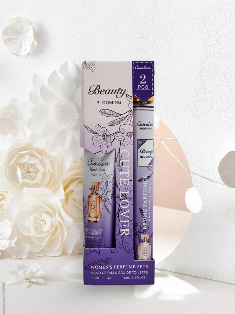 Комплект CaleoLuna Blooming – Крем за ръце и парфюм, 30 ml, 35 ml