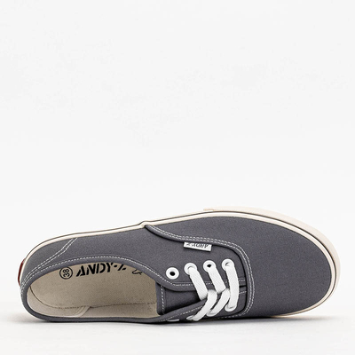 Szare damskie tenisówki typu trampki Lifeda - Obuwie