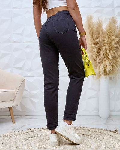 Royalfashion Дамски дънкови панталони тип "мама"