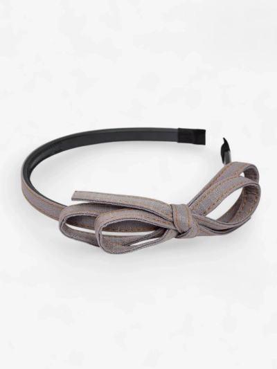 Royalfashion Лента за глава с панделка, дънков стил