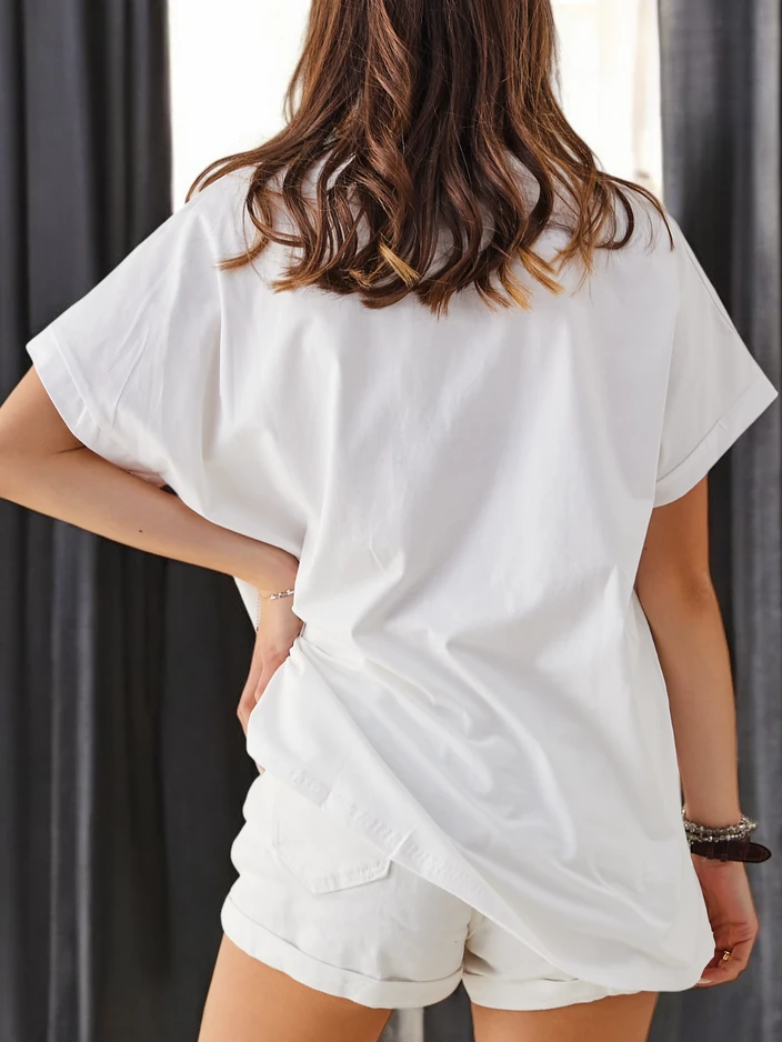 Royalfashion Женска памучна тениска с принт