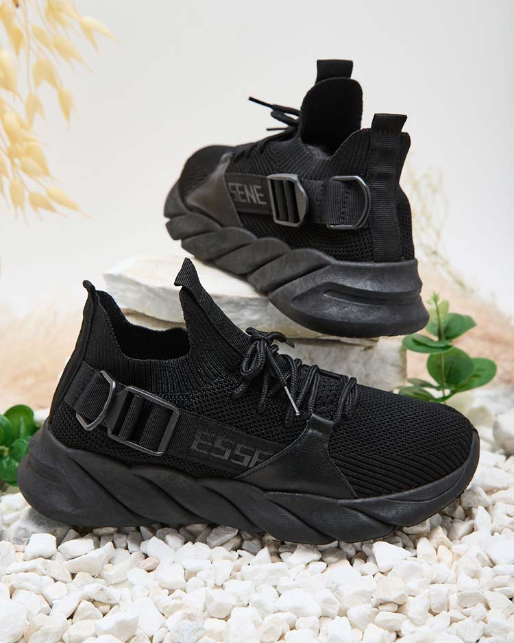 Esmeralda Черни Маратонки на Платформа