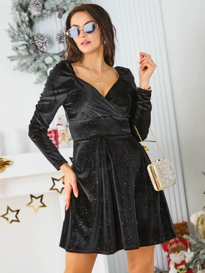 Royalfashion Дамска рокля с камъни